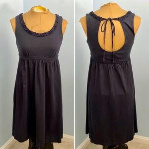 Loft sundress with scoop neck and open back